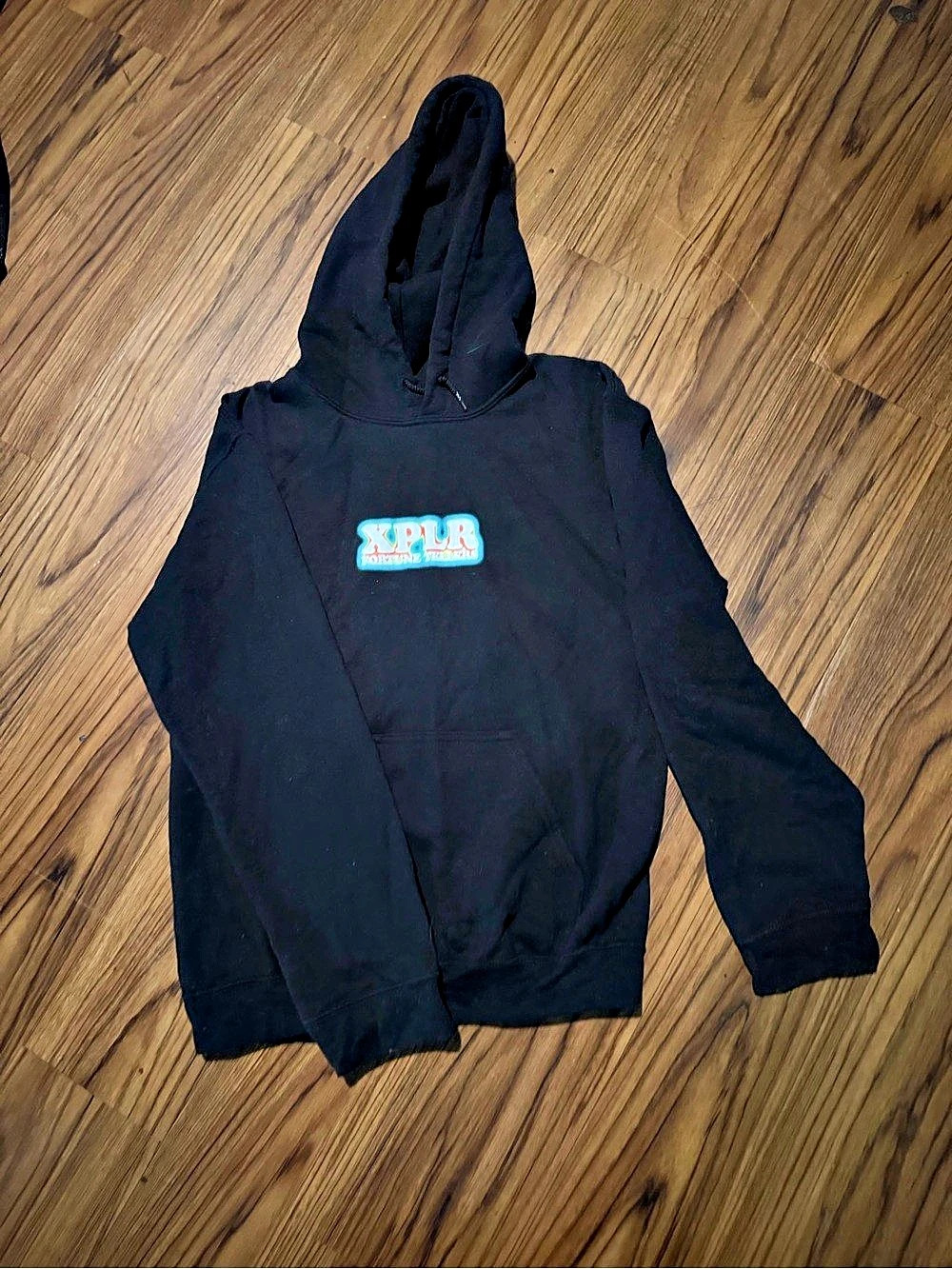 XPLR Fortune Teller Black Hoodie Graphic Size Small (unisex?)